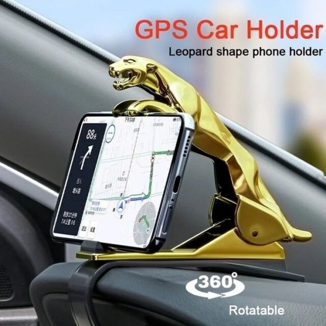Jaguar Phone Holder, 360° Rotating Phone Holder, Jaguar 360 Degree Cell Mount Stand, Bracket Car Dashboard Phone Holder
