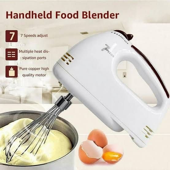 Scarlet 7-Speed Hand Mixer Cake Baking, Whisk, Egg Beater