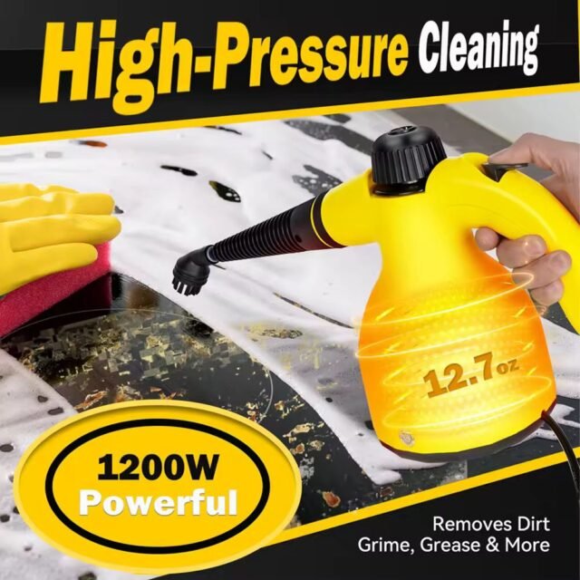 Portable Steam Cleaner for Home Use, Versatile, Comes with 10 Accessories, Suitable for Carpets, Curtains, Sofas, Kitchen, Bed Bugs, Bathroom and More