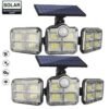 3 Head Solar Motion Sensors Flood Light