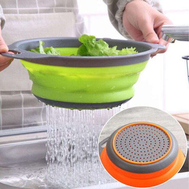 Silicone Collapsible Colander Drainer