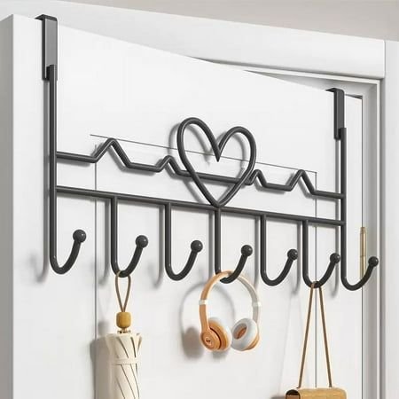 Over the Door Metal Hook Rack