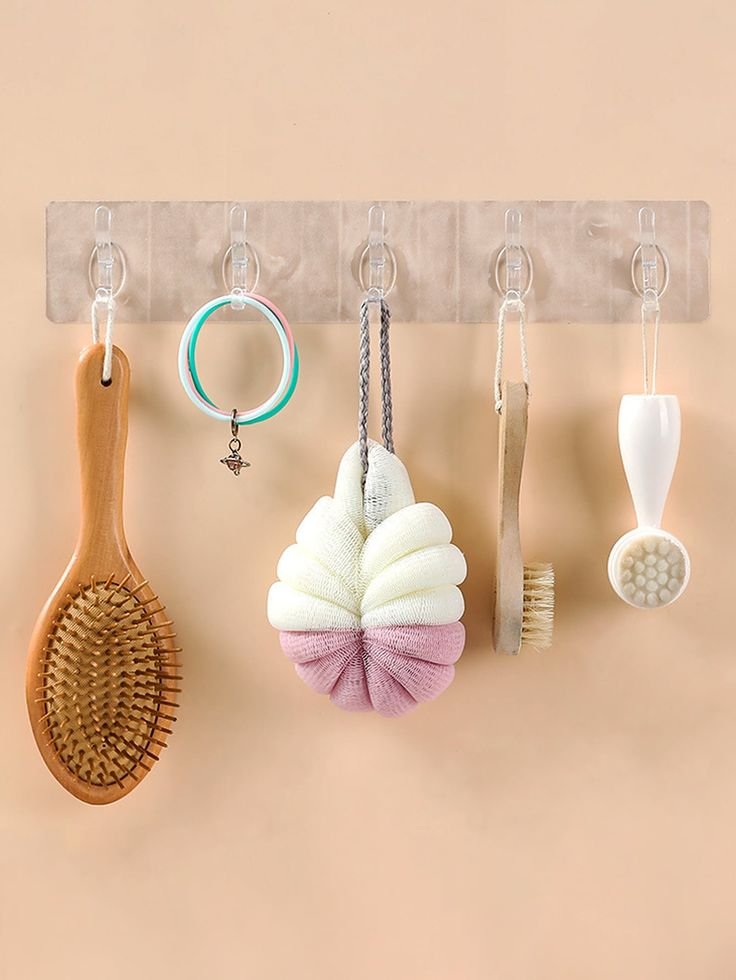 10PCS Hooks for Hanging Adhesive Wall Hook Heavy Duty Self Adhesive Utility Sticky Hooks for Keys Coat Towel Garage Bathroom Shower Outdoor Kitchen Door Waterproof Transparent